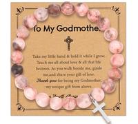 Hisxierng Mothers Day Bracelet Gifts for Godmother from Godchild Birthday Gifts for Godmother Thank You Gifts for God Mother from Goddaughter Godson Christmas Gift for God Mother