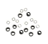 Hisxrcal 10 Sets Grommets Eyelets Metal Washers Zinc Alloy Lightweight Practical Easy Installation Portable Round Suitable for DIY Craft Projects Shoe Repair L, Style C
