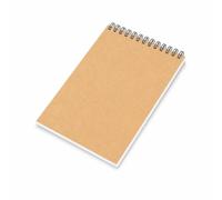 Hisxrcal Sketch Book with 50 Sheets Cover Top Bound Design for Pencil Pastel Artwork Suitable for Hobbyists Students Practicing Drawing Skills, Color to 3, Brown, Size to 3