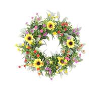 Hisxrcal Spring and Summer Floral Wreath to Celebrate Easter Indoors and Outdoors.