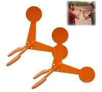 Hit-Activated Target Board, Tripod Shaped Target Board for Shooting, Flip Response Shooting Practice Targets, Portable Fun Accuracy Training Game, For Adults Party and Competition (2 PCS)