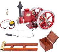 Hit and Miss Engine Model Kit with Base Equipment, Fuel Tank, and Ignition System, Educational Science Project and Birthday Gift