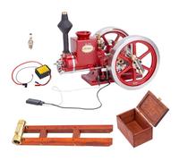 Hit and Miss Engine, Retrol HM-01 7cc Horizontal Evaporative Water-Cooled 4-Stroke Gasoline Engine + Starter Bundle, Includes Box Plate, Fuel Tank, Oil Pipe, CDI Igniter, Spark Plug