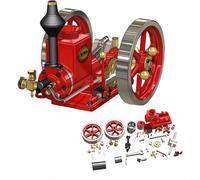 Hit and Miss Engines Model Kit, HM-01 Engine 4-Stroke Realistic Internal Combustion Engine, Mini Engine kit That Runs on Fuel, Fun Educational Science Experiment for Adults (Classic Edition)