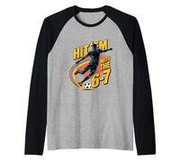 Hit ’Em with The 6 7 Soccer Meme Tee Rainbow Flick Move Raglan Baseball Tee