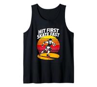 Hit First Skate Fast Roller Derby Power Team Tank Top