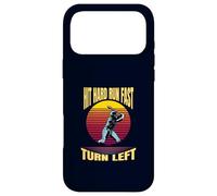 Hit Hard Run Fast Turn Left Funny Vintage Baseball Retro Case for iPhone 17 Pro Max