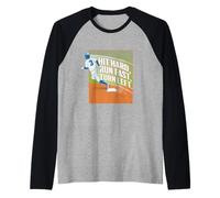 Hit Hard, Run Fast, Turn Left. Raglan Baseball Tee