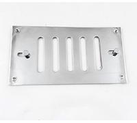 Hit & Miss Vent - Adjustable Air Vent Grille with Sliding Shutter for Wall, Door & Cabinet Ventilation - Durable Plastic or Metal Vent Cover by Kooples Hardware - 150x75mm (Polished Chrome)