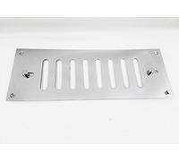 Hit & Miss Vent Ventilator Open Closed Shut Air Flow Grille Cover 240x90mm in Satin chrome
