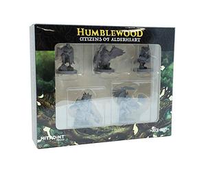 Hit Point Press Humblewood Minis: Citizens of Alderheart - D&D 5E Miniatures - 25-28mm - 1 Set - 6 Miniatures - Ages 14+