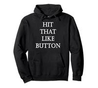 Hit That Like Button Social Media Pullover Hoodie