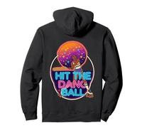 Hit The Dang Ball 70s Retro Natural Hair Roller Skater Pullover Hoodie