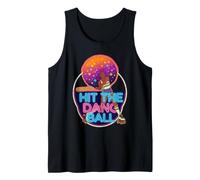 Hit The Dang Ball 70s Retro Natural Hair Roller Skater Tank Top