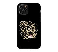 Hit The Dang Ball Baseball Coquette Bow Funny Case for iPhone 11 Pro