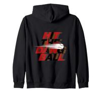 Hit The Dang Ball Baseball Player Fan Zip Hoodie