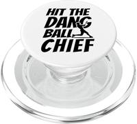Hit The Dang Ball Chief Funny Family Baseball Mom Gifts PopSockets PopGrip for MagSafe
