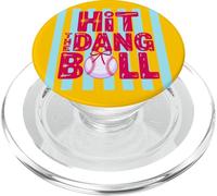 Hit The Dang Ball Coquette Baseball Softball PopSockets PopGrip for MagSafe