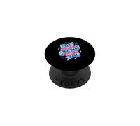 Hit The Dang Ball Coquette Pink Ribbon Softball Bow PopSockets Adhesive PopGrip