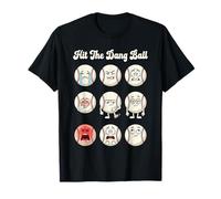Hit The Dang Ball Funny Baseball Faces Game Day T-Shirt