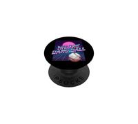 Hit The Dang Ball Funny Baseball Vaporwave 80s Retro PopSockets Adhesive PopGrip