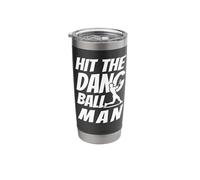 Hit The Dang Ball Man, Sarcastic Funny Baseball Mom Dad Stainless Steel Insulated Tumbler