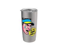 Hit The Dang Ball Pop Art Comic Golf Humor Stainless Steel Insulated Tumbler