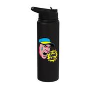 Hit The Dang Ball Pop Art Comic Golf Humor Stainless Steel Insulated Water Bottle
