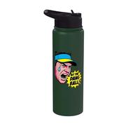 Hit The Dang Ball Pop Art Comic Golf Humor Stainless Steel Insulated Water Bottle