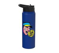 Hit The Dang Ball Pop Art Comic Golf Humor Stainless Steel Insulated Water Bottle