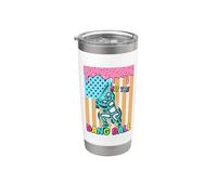 Hit The Dang Ball Summer Baseball Ice Cream Fun Stainless Steel Insulated Tumbler