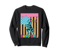 Hit The Dang Ball Summer Baseball Ice Cream Fun Sweatshirt