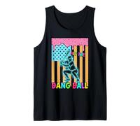 Hit The Dang Ball Summer Baseball Ice Cream Fun Tank Top