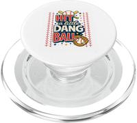 Hit The Dang Ball Travel Baseball Game Days Dugout Jokes PopSockets PopGrip for MagSafe