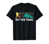 Hit The Trail Runner Vintage Running Value Graphic T-Shirt, Men, Black, S