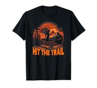 Hit The Trail Vintage Mountain Runner Retro Trail Running T-Shirt