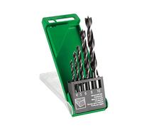 Hitachi - 781981 Set of Wood Drill Bits 3 Tips 5 Pieces 4/5/6/8/10 mm