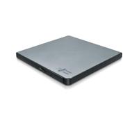 Hitachi-LG GP57 External DVD Drive, Slim Portable DVD Player/Writer for Laptop/Desktop PC, with USB 2.0, Windows and Mac OS Compatible, 8x Read/Write Speed - Silver