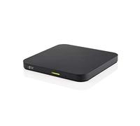 Hitachi-LG GP96 External DVD Drive, Ultra Slim Portable DVD Player for Smartphone, Tablet, Laptop, Android Compatible, Windows 10 & Mac OS Compatible, USB 2.0, 8x Write Speed - Black
