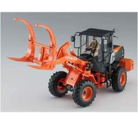 Hitachi Wheel Loader Zw100-6 Log Grapple 1:35 Plastic Model Kit HASEGAWA