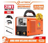 Hitbox 200A Arc Welder 240V Inverter Igbt Lift Tig mma Mini Welding Machine Led