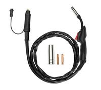 HITBOX MIG Welding Torch MB14AK, 2.5m Hose with Euro Connector, 16mm² Copper-Clad Aluminum Cable, GX16-04 Aviation Plug, 0.8mm and 1.0mm Contact Tips Included, Accessories for MIG/MAG Welding