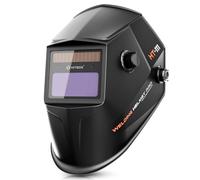 HITBOX Welding Helmet Auto Darkening Shade 4/5-9/9-13 Solar Powered | True Colour,Clear Field of Vision,Grinding Mode,Adjustable Sensitivity,Adjustable Delay,MIG TIG ARC CUT Welding Mask