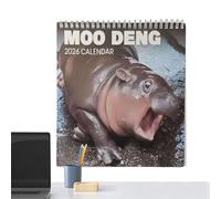 Hitburu 12 Month Wall Calendar - Wall-Mounted Calendar with 12 Month | Schedule Management Planner with Animal Illustrations for Kids Teens Students Teachers Adults Study Room Dormitory