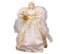 Hitburu Angel Wings Tree Topper | Angel for Top of Tree | Angel Topper Tree Decorations | Angel Doll Tree Top, Tree Holiday Ornaments