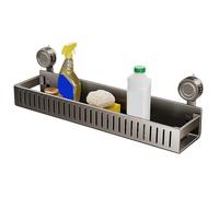 Hitburu Bathroom Suction Shelves, Heavy Duty Shower Rack, Space-Saving Suction Cup Shelf for Families Apartment College Students Dormitory