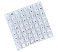 Hitburu Bubble Stickers for Keyboard | Raised Keyboard Stickers with Letters | Reusable Work Accessories Typing Aid for Computer Protection Language Learning Travel Notebook Office