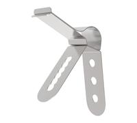Hitburu Candy Temperature Meter Pot Clip Holder - 3-Hole Meat Grill Temp Probe Clips - Stainless Steel Kitchen Clamps for BBQ Smoker Oven Home Outside Camping