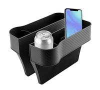 Hitburu Car Seat Gaps Organiser | 2 Pack Car Seat Gaps Storage Organizer, Car Seat Side Gaps Filler Leak Proof Storage Organizer, Seat Crevice Slit Pockets, Storage Box for Car Seat Catcher