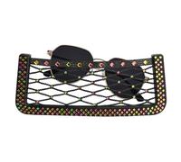 Hitburu Car Storage Mesh Pocket | Car Mesh Storage Organizer,Snack Food Pocket Holder,for Snack Grocery Truck SUV Van RV Boat Backseat Interior Camping Travel Road Trip